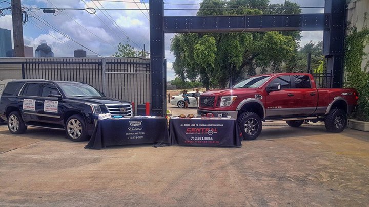 We are here with Central Houston Cadillac, Central Houston Nissan and Baytown Ni